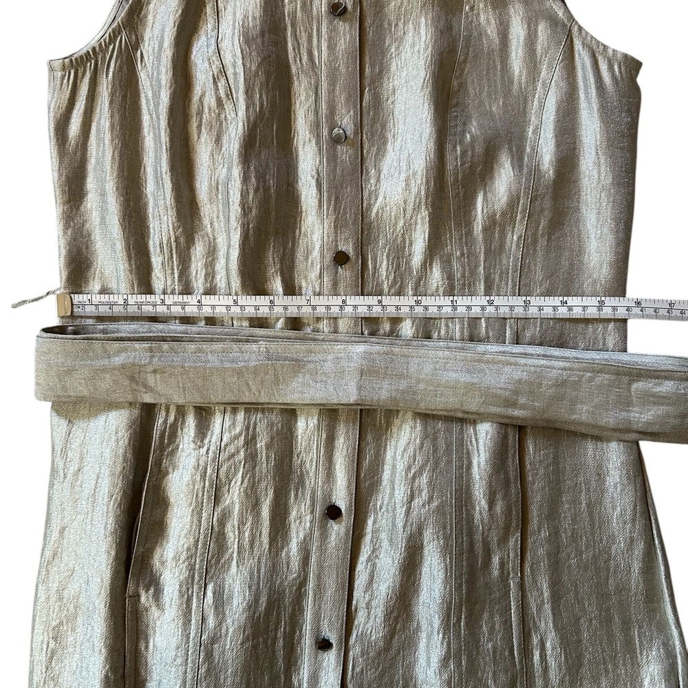 NWT WHBM Metallic Shirt Dress Sz 0 - Picture 10 of 15